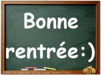 Bonne rentrée